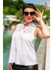 Блузка жіноча гіпюр "Катті" великого розміру